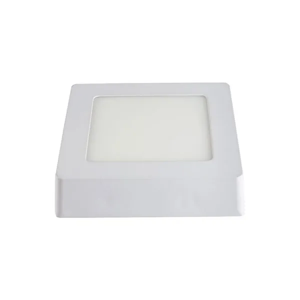 Painel LED de Sobrepor Home Quadrado Luz Branca Bivolt Bronzearte Painel de LED Sobrepor Home 6W 11X11cm 410 Lúmens Luz Branca