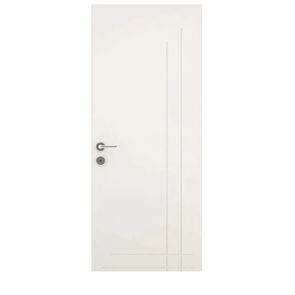 Folha de Porta MDP 210x62cm Primer 3,5cm Vert Folha de porta decorada MDP Vert Suprema 210x62x3,5cm primer