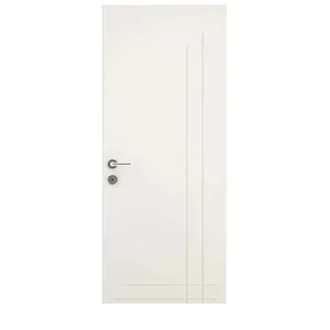 Folha de Porta MDP 210x62cm Primer 3,5cm Vert Folha de porta decorada MDP Vert Suprema 210x62x3,5cm primer
