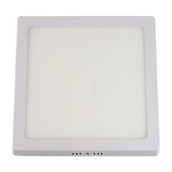 Painel LED de Sobrepor Home Quadrado A1 Luz Amarela Bivolt Bronzearte Painel LED Sobrepor Quadrado Home 18W 21X21cm 1530 Lúmens Luz Amarela
