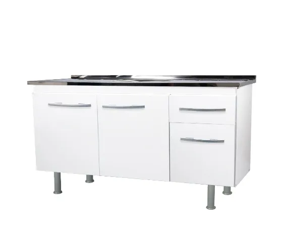 Gabinete Parma p/ Pia 120cm Branco Bonatto