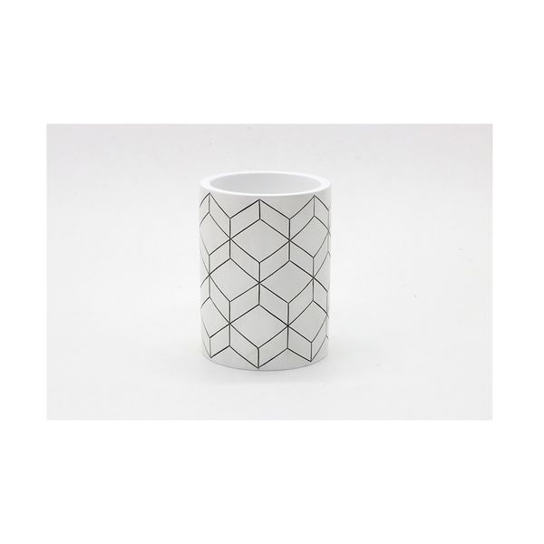 Porta escova de dentes para bancada branco Style Coisas e Coisinhas