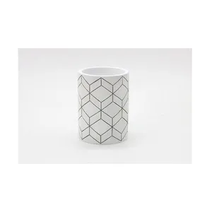 Porta escova de dentes para bancada branco Style Coisas e Coisinhas