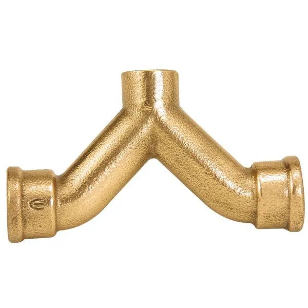 Tê com dupla curva e misturador 22" bronze R50 Eluma