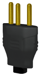 Plugue 2p T 10a Padrão Preto Alumbra