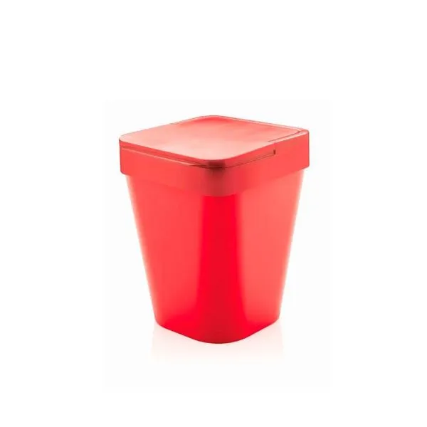 Lixeira izzy 5 litros, vermelho - Ou
