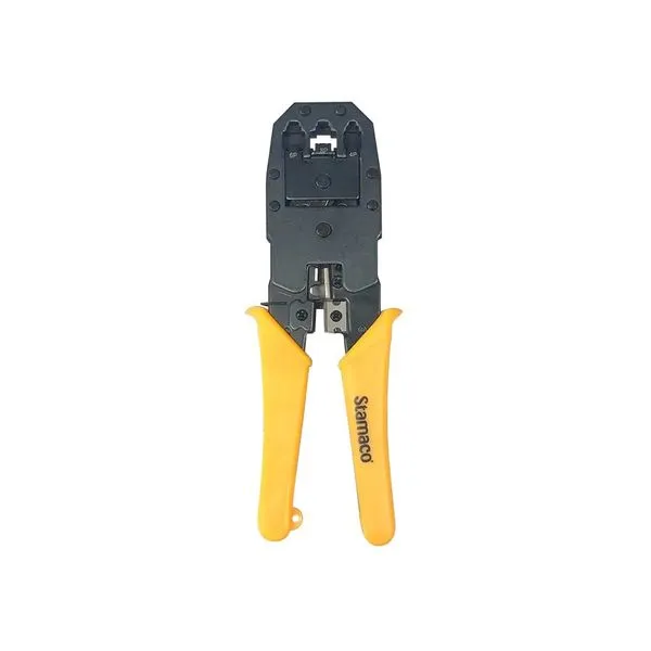 Alicate Crimpador 2 em 1 Stamaco para Conectores RJ10, RJ11 e RJ45 Alicate Crimpador 2 X 1 Stamaco