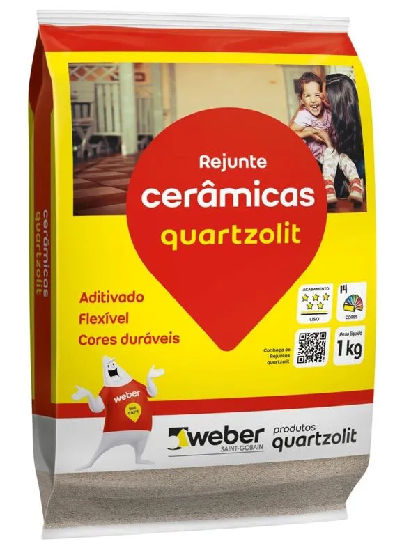 Rejunte Quartzolit Flexível Preto Grafite 1Kg