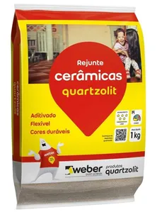 Rejunte Quartzolit Flexível Preto Grafite 1Kg