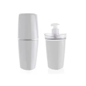 Kit de Banheiro com 2 itens de plástico branco Tule Ou