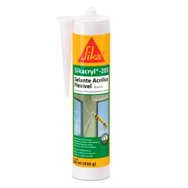 Selante Acrílico Flex Externas Sikacryl 203 280ml Sika