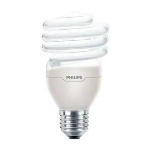 Lâmpada eletrônica fluorescente espiral Mini Twister E27 127V 23W branca Philips