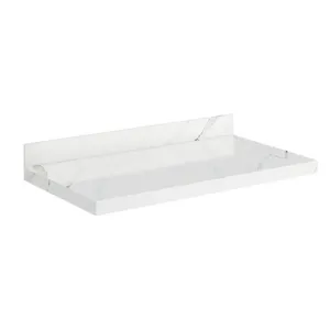 Prateleira Porcelanato Veneza 80Cm Branca Darabas