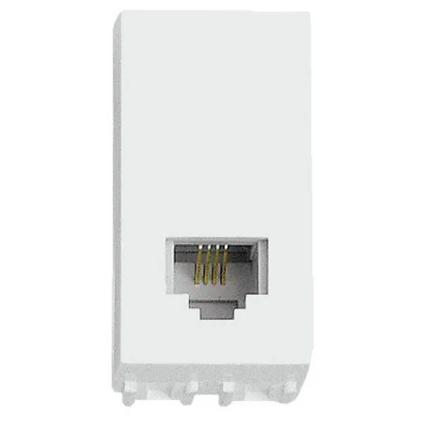 Tomada para telefone RJ11 Thesi branca Bticino
