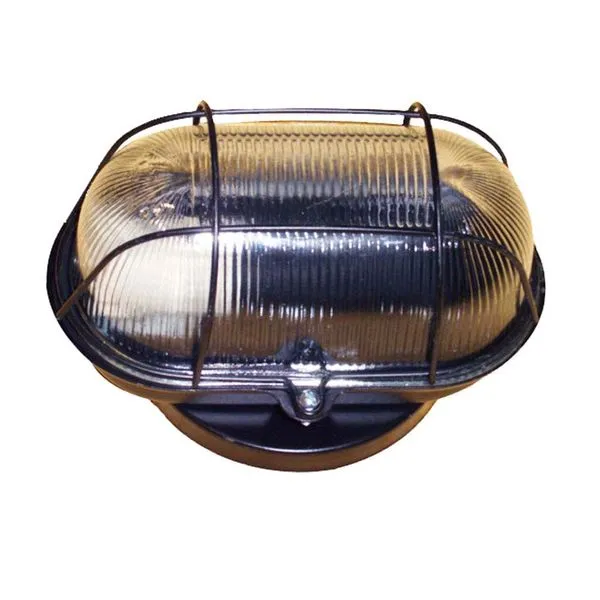 Tartaruga oval com grade preta e vidro transparente Joanto