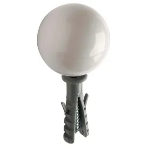 Batedor de Porta Branco Fixtil para Parafusar Batedor de Porta Branco Fixtil