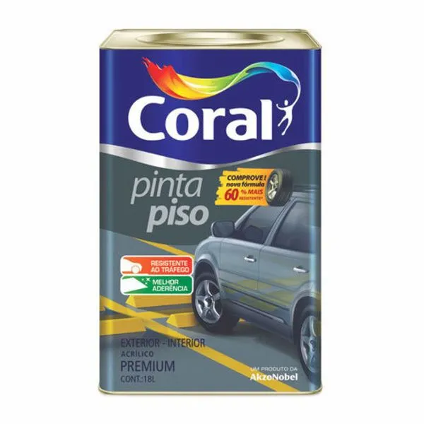 Tinta Para Piso Coral Vermelho 18L