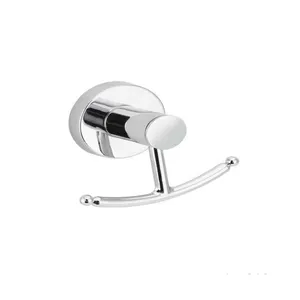 Cabide para banheiro duplo Pieno cromado Forusi