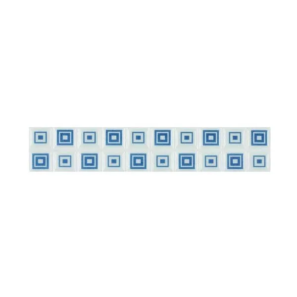 Faixa Geometric branco 6x33cm 6 peças Porto Ferreira