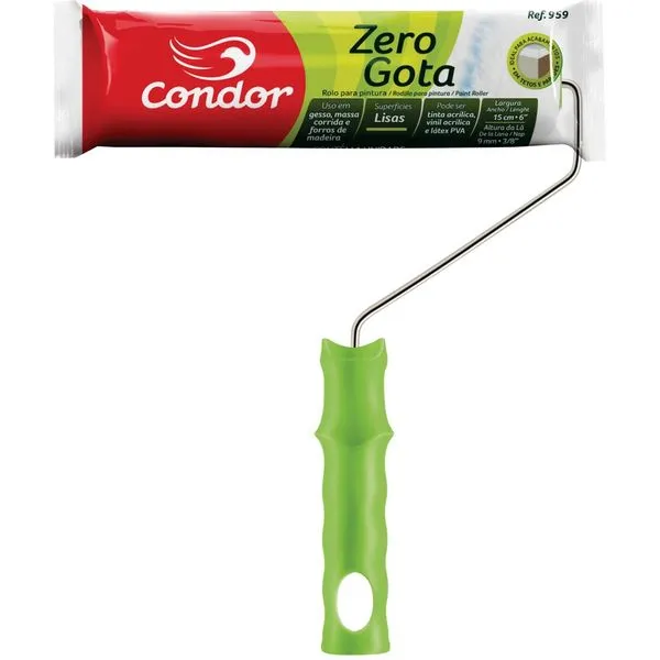 Rolo De Lã 959 Com Suporte 15Cm Condor