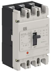 Disjuntor caixa moldada tripolar 175A DWP250L-175-3 Weg