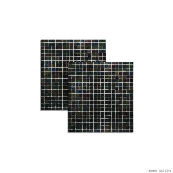 Pastilha de vidro Murano 1,5x1,5cm placa 30x30cm P315 Colormix