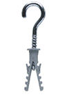 Gancho Zincado 3.4 mm X 60 mm Fixtil Gancho c/ Bucha e Anel 3,4x60/6mm Fixtil