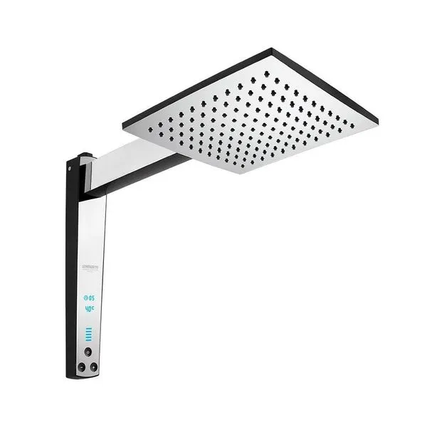 Chuveiro Lorenzetti Acqua Century Digital Preto-cromado 220v
