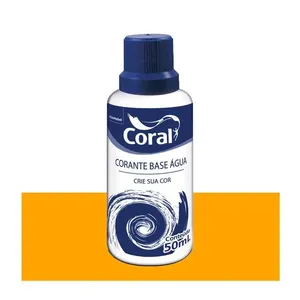 Corante Líquido Amarelo 50ml Coral