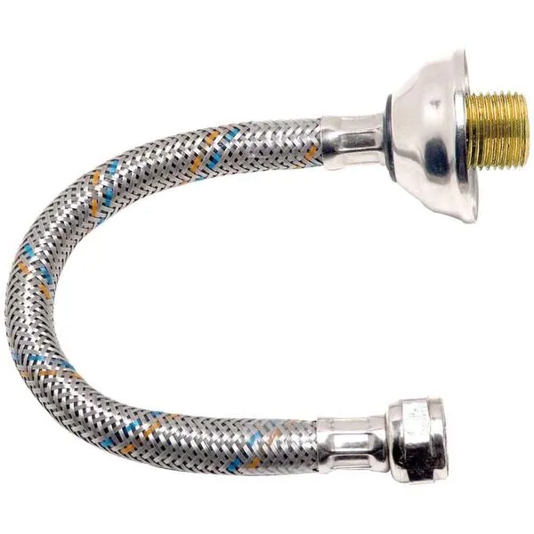 Tubo de ligação para água Fria 1/2" x 60cm cromado Esteves