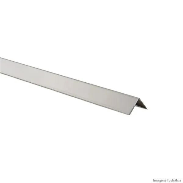Cantoneira Alumínio Modelo L 1/2" Polida 3m Reisam