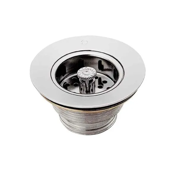 Válvula de Escoamento Americana Esteves 3.1/2" x 1.1/2" Cromada Válvula de Escoamento Esteves Para Pia Americana 3.1/2"x1.1/2" Cromado