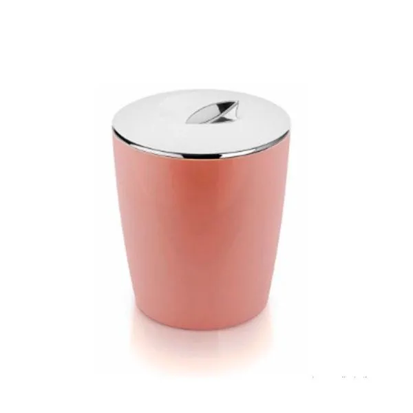 Lixeira cromo vitra 5 litros, rosa quartzo - Ou