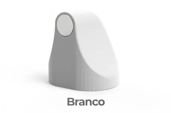 Trava Porta Magnético com Imã Fixador Prendedor Branco