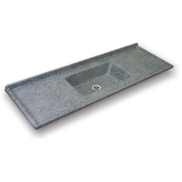 Pia de granito Granitex 180x57cm grafite Marsinty