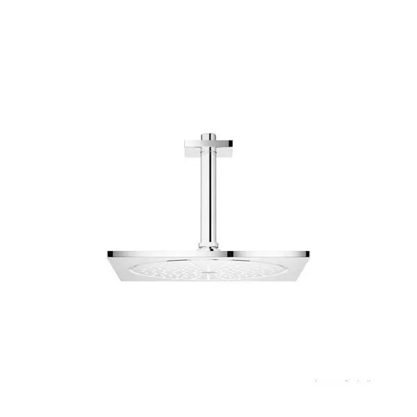 Ducha fria de teto quadrado com tubo para instalação Allure Cube Grohe