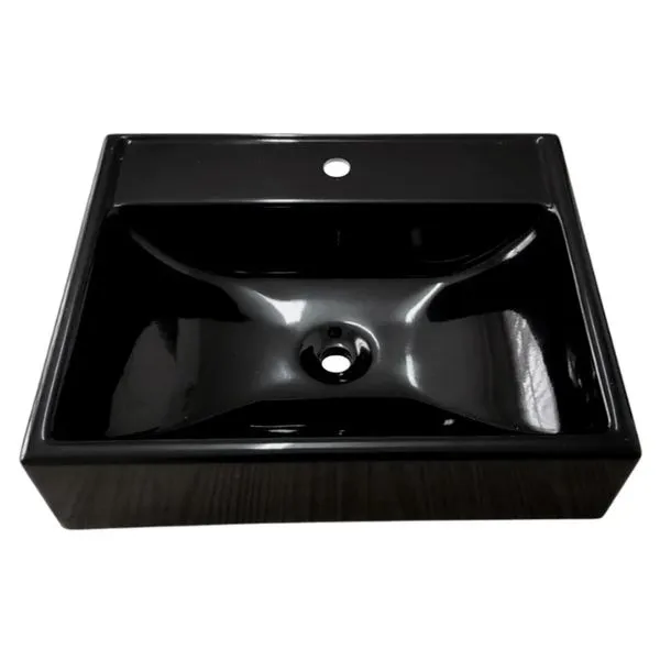 Cuba Mármore Sintético Flórida Retangular 46X37Cm Preto Corso