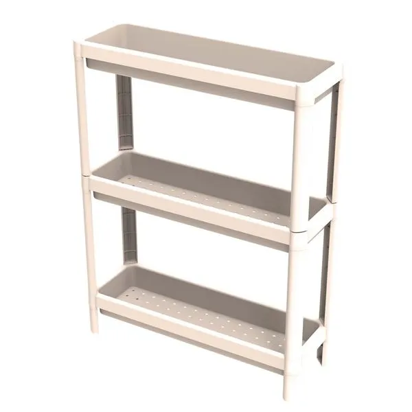 Estante Plástica 18X54 Linear Com 3 Prateleiras Fendi Geo Grifit