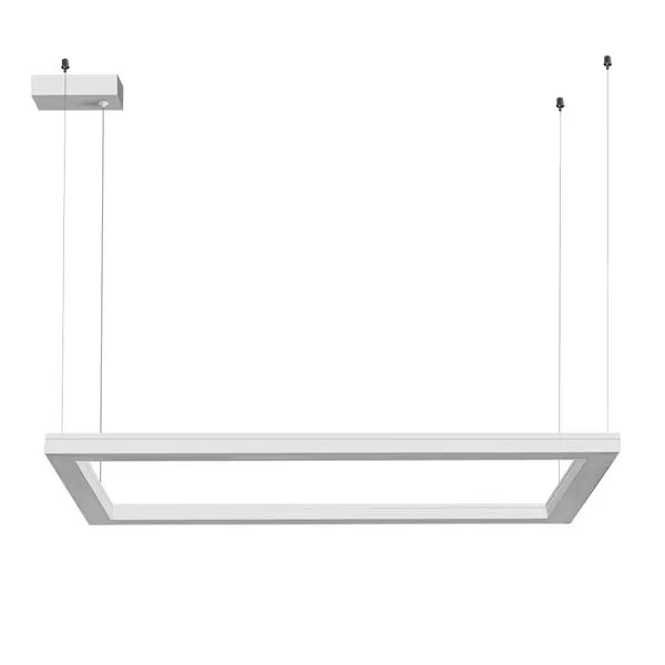 Luminária Híbrida Plus Retangular 84W 4K 800X600Mm Bivolt Branco Perfiline Bronzearte