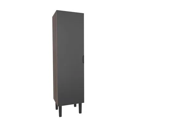 Armário Para Lavanderia Multiuso Flamingo Tamarindo E Preto Cozimax
