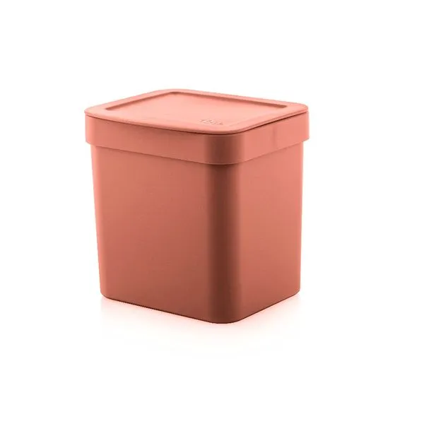 Lixeira 2,5L plástico terracota Trium Ou