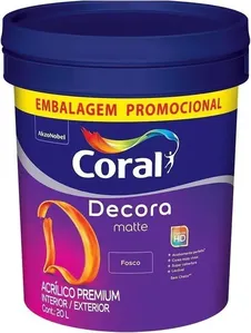 Tinta Coral Decora Matte Branco Fosco 20L