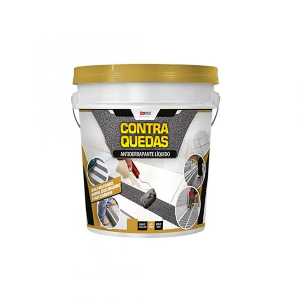 Antiderrapante Líquido 1Kg Contra Quedas Cinza Chumbo Drylevis