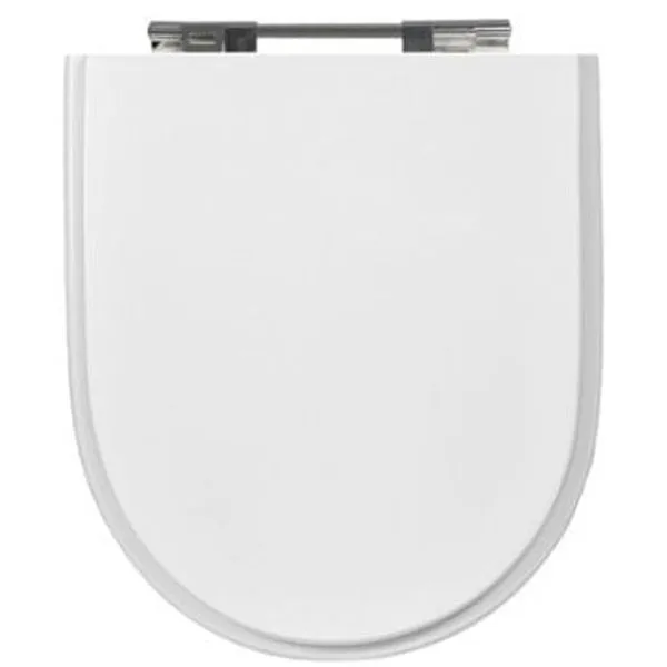 Assento Sanitário Riviera Nexo em MDF com Pintura UV Branca Alterna