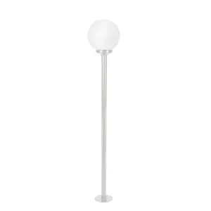 Poste Jardim 2,16M Com Globo Boca 15 1XE27 Branco Blumenau Iluminação