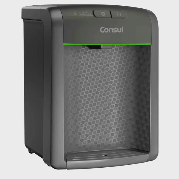 Purificador de Água Consul Cinza Refrigerado, com Proteção Antibactérias - CPB34AF