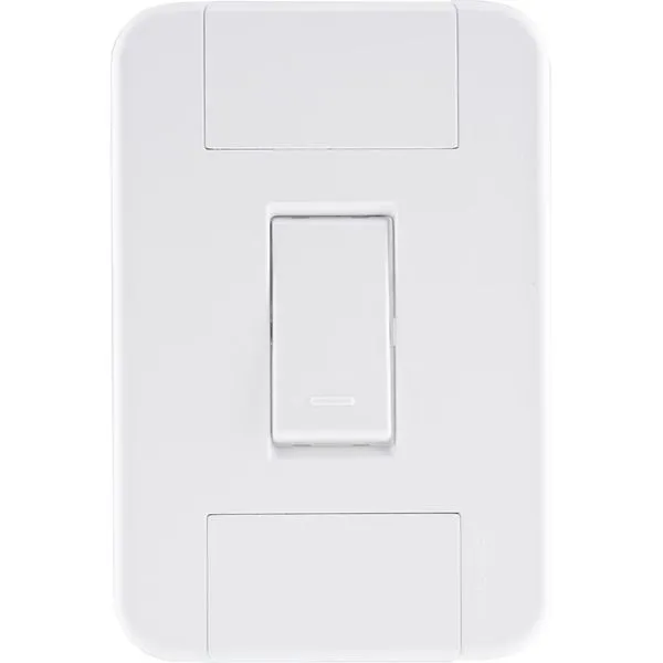 Conjunto 4x2 com 1 Interruptor Simples 10 A 250 V Tramontina Tablet Branco
