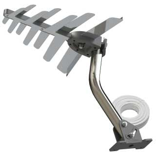 Kit antena digital externa 2x1 HDTV e UHF Brasforma