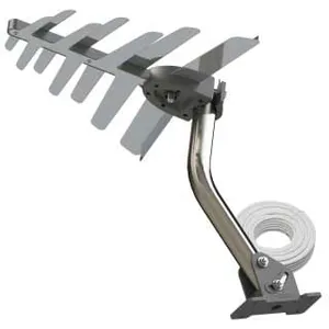 Kit antena digital externa 2x1 HDTV e UHF Brasforma