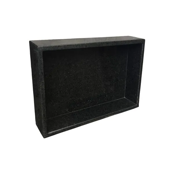 Nicho Para Banheiro Sem Bordas 50x50x10 Granito Natural Preto Granipolo